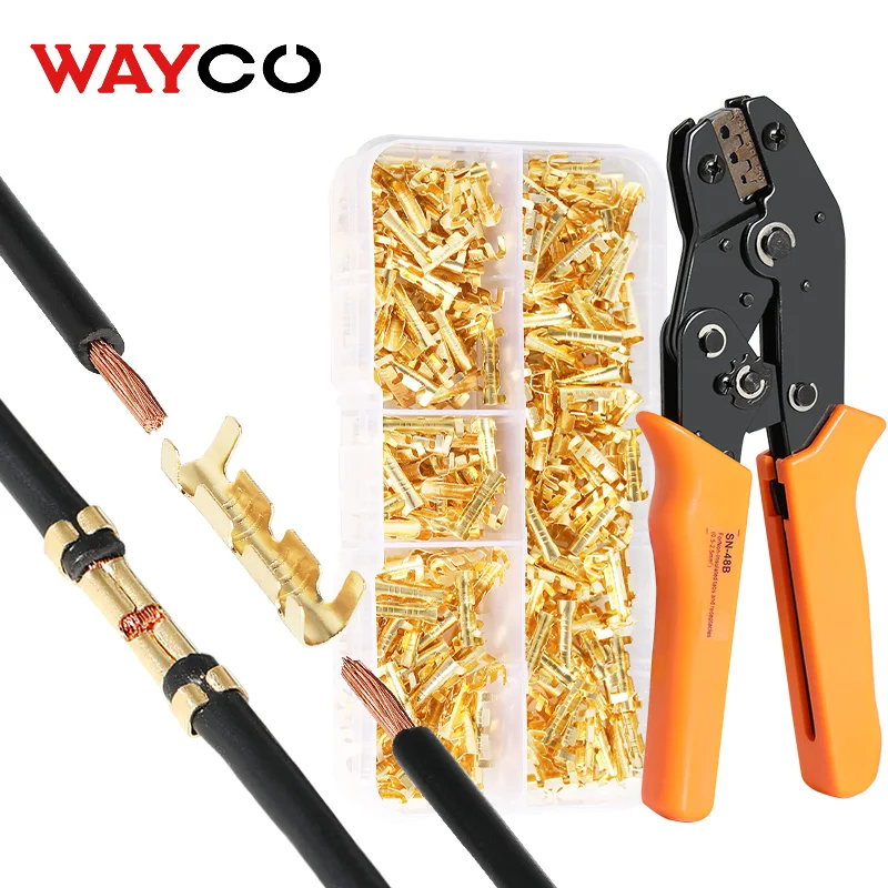 300 PCS U-kształtne Crimp Terminale elektryczne złącza do szybkiego łączenia przewodów 0.5-1.5mm² i Heat Shrink Tube Kit