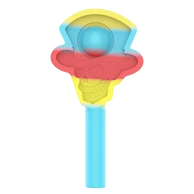 Push Bubbles Children Squeeze Toys Simple Dimple Anti-Pressure Decompression Toys Keychain Pen Cap Case Extension