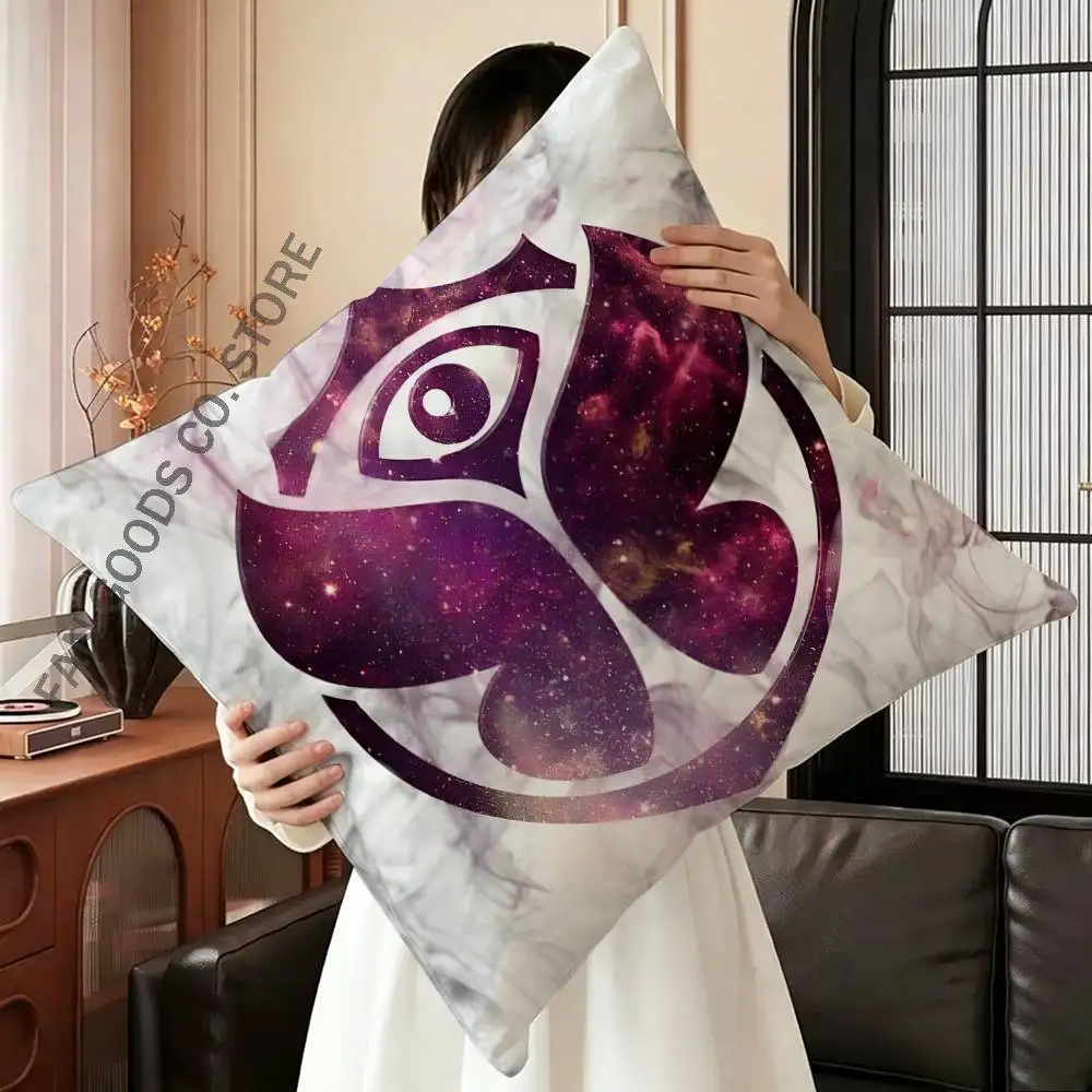 T-Tomorrowland Music Pillow Case For Sofa Decor Car Office Room Printing Cushion Cover Decorations and Protector