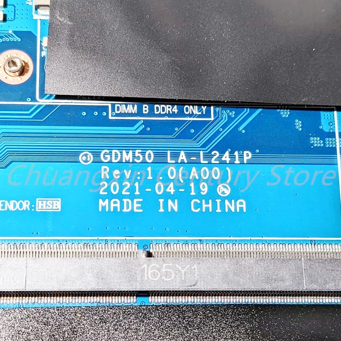 Suitable for Dell Inspiron 15 3511 Vostro 15 3510 Laptop motherboard GDM50 LA-L241P with I3 I5 I7-11th CPU 100% Tested Work