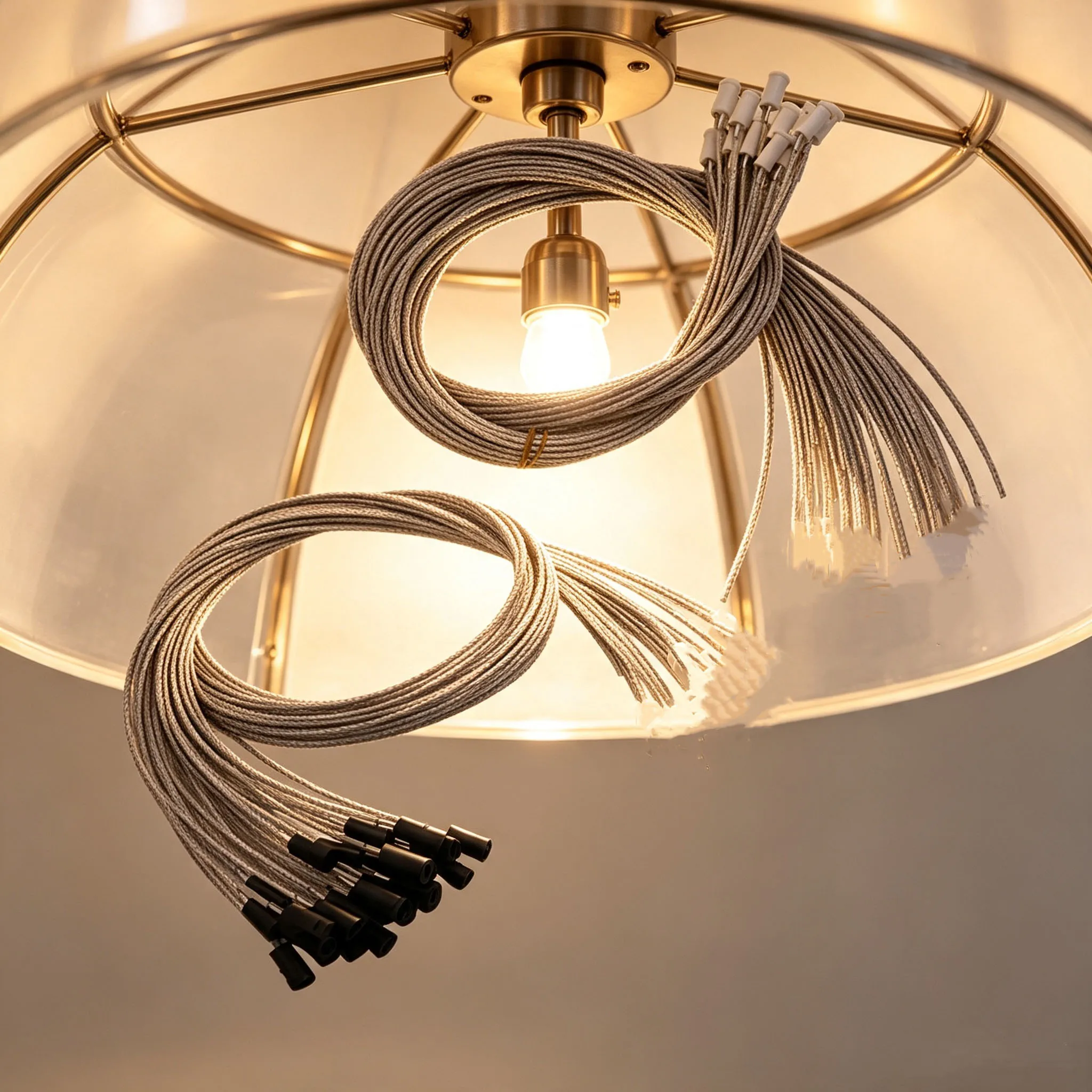 G4 Lamp Holder Connector 50–500cm, Ceramic/Plastic Socket, LED/Halogen Bulb Base, Lighting Accessories with PVC Cable