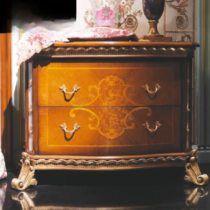 Bedroom furniture Birch bedside table Carved bedside table Light cabinet Locker