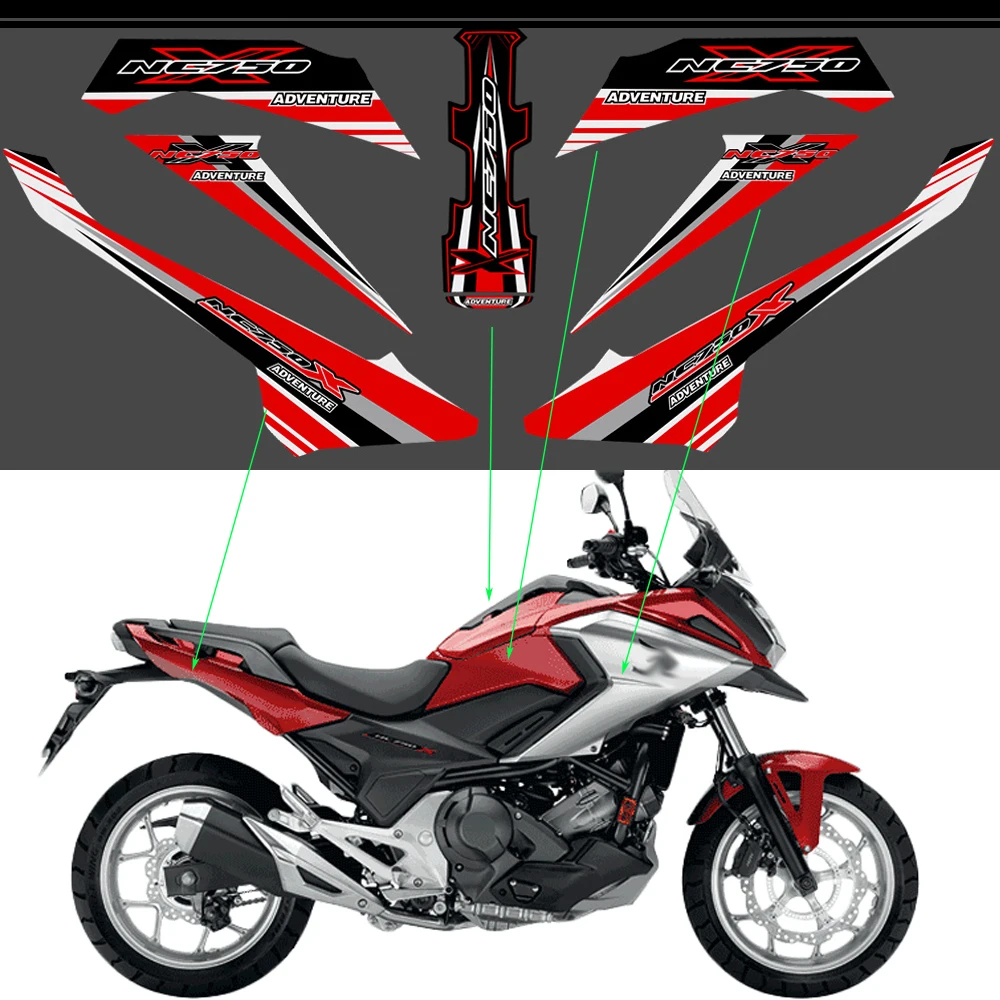 

For Honda NC750X NC 750X fuel tank handle mudguard body tail decoration protection sticker motorcycle custom sticker 2019 2020