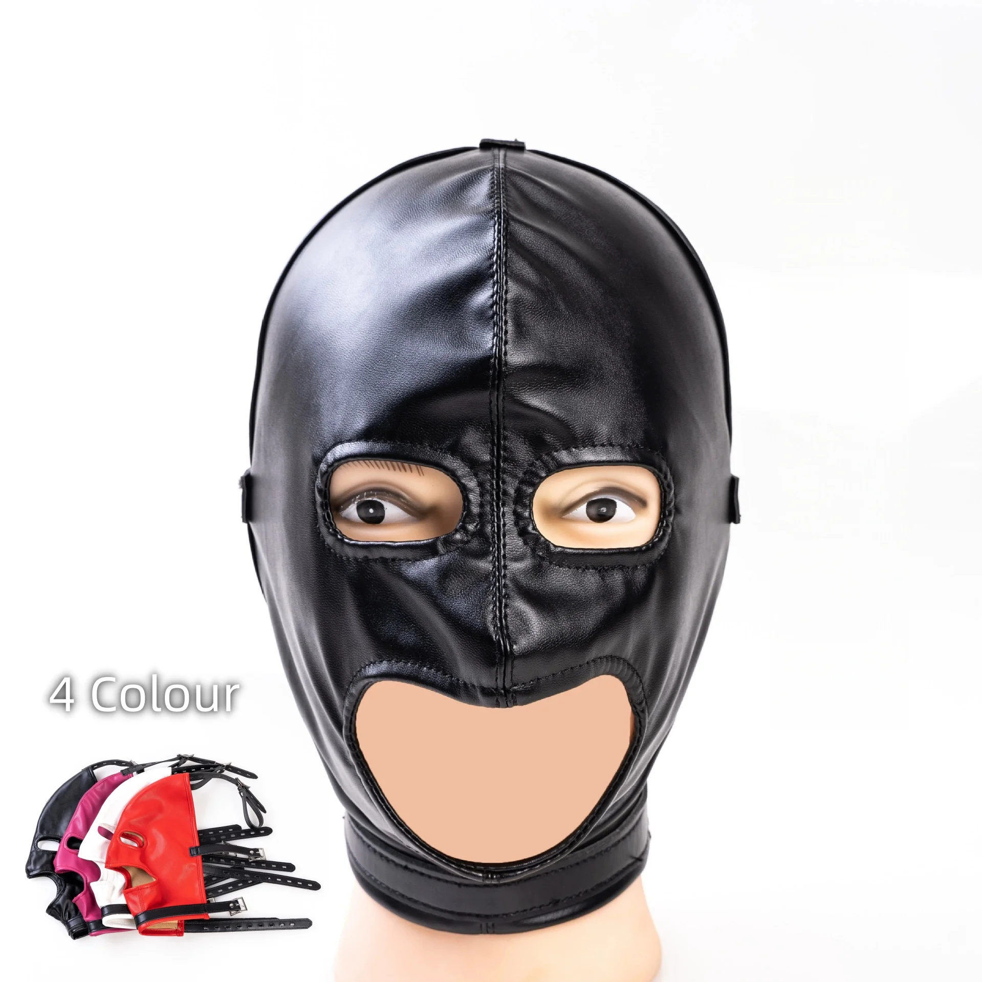 

Halloween Soft Leather Adjustable Mask Dressed Up Full Face Adults Role Playing Movie Skull Mask Masquerade Cosplay Scary Props