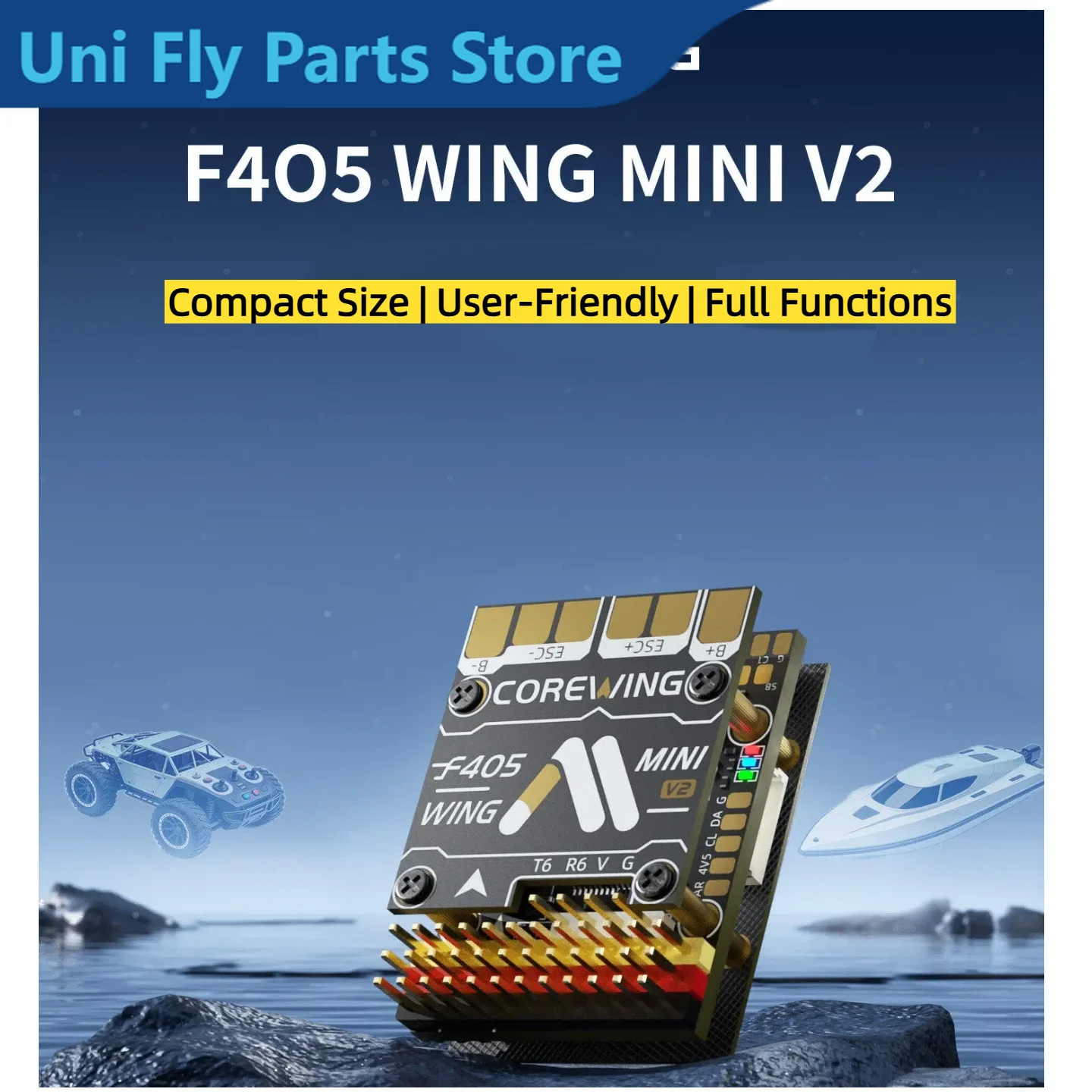 UniFlyCOREWING F405wing Mini V2 For Fixed Wing Drone RC Car Assembling Parts