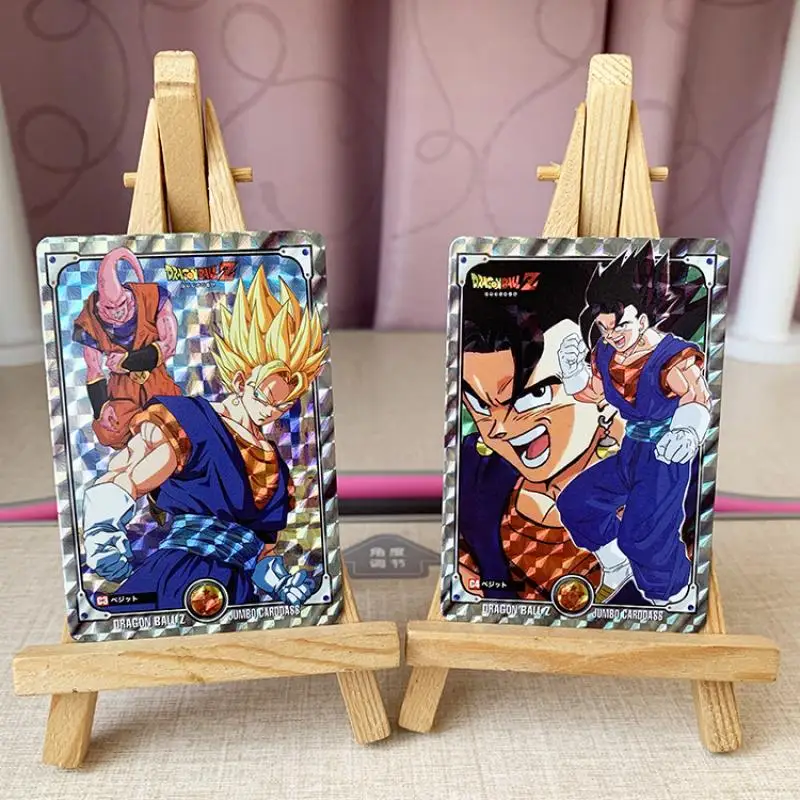 9Pcs Dragon Ball Flash Card Super Saiyan Goku Vegeta Gohan Game Anime Collection Cards Gift Toys Two Flash Patterns Are Optional