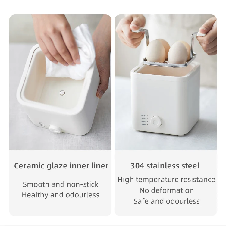 4 Eggs Boiler Steamer Multi Function Rapid Electric Egg Cooker Auto-Off Generic Omelette Cooking Tools Kitchen Utensil Breakfast