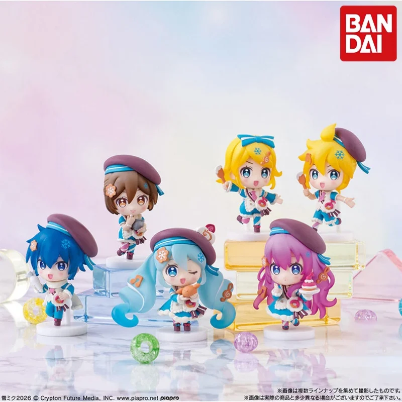 バンダイ初音ミクスノーミク2026カプセルフィギュア鏡音リンレン怪盗メグルインルカコレクタブルフィギュアデスクトップデコレーション