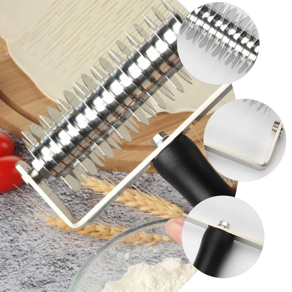 1Pcs Dough Lattice Roller Plastic Stainless Steel Pastry Making Tool DIY Baking Pie Cookie Pizza Roller Kitchen Gadget Baking