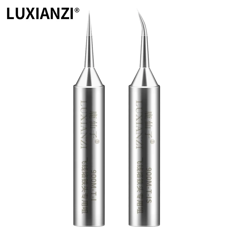 LUXIANZI 0.2mm Tip for Soldering Iron Lead-free Soldering Iron 900M-T-I/900M-T-IS Copper Fly Line Welding Tips Solder Iron BGA