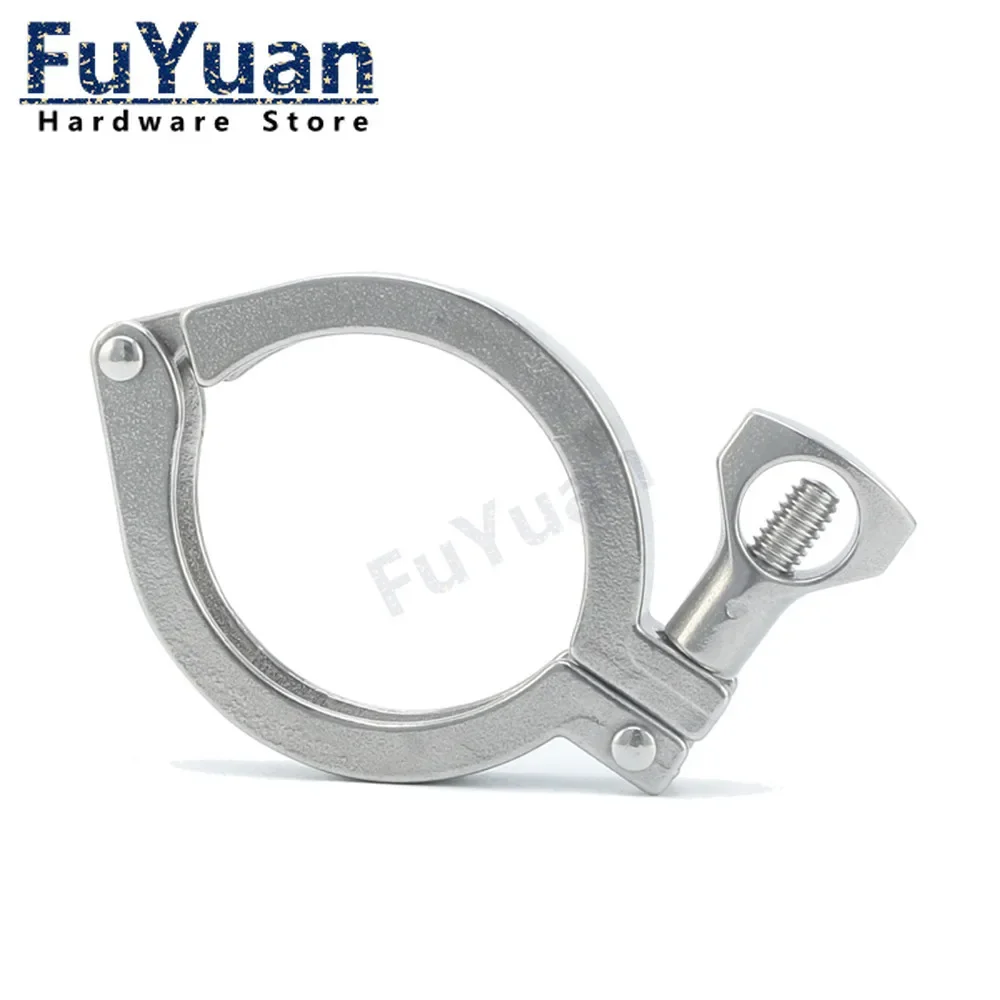 1pcs 304 stainless steel precision casting quick-release clamp sanitary grade chuck end buckle quick-install joint pipe clamp