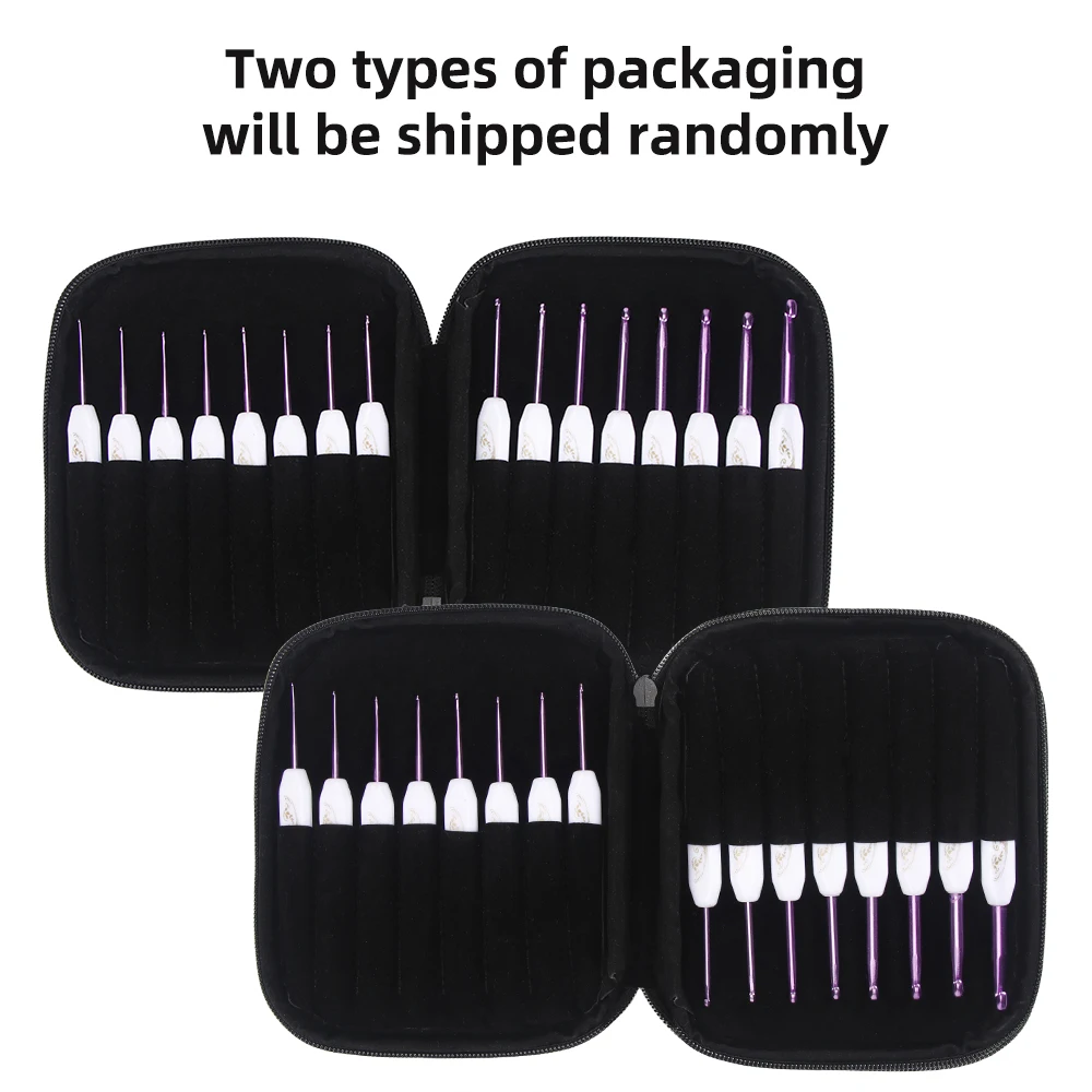16pcs Full Set Floral Single Pointed Crochet Hooks, Printed Handle Aluminum Knitting Sweater Needles, DIY Hand Weaving Tool