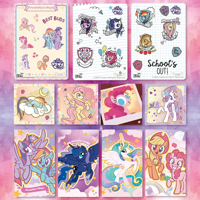 In Stock Card Game My Little Pony Joy Pack Part 1 Sweetheart Party Card Sticker Official Peripheral Collection Gift