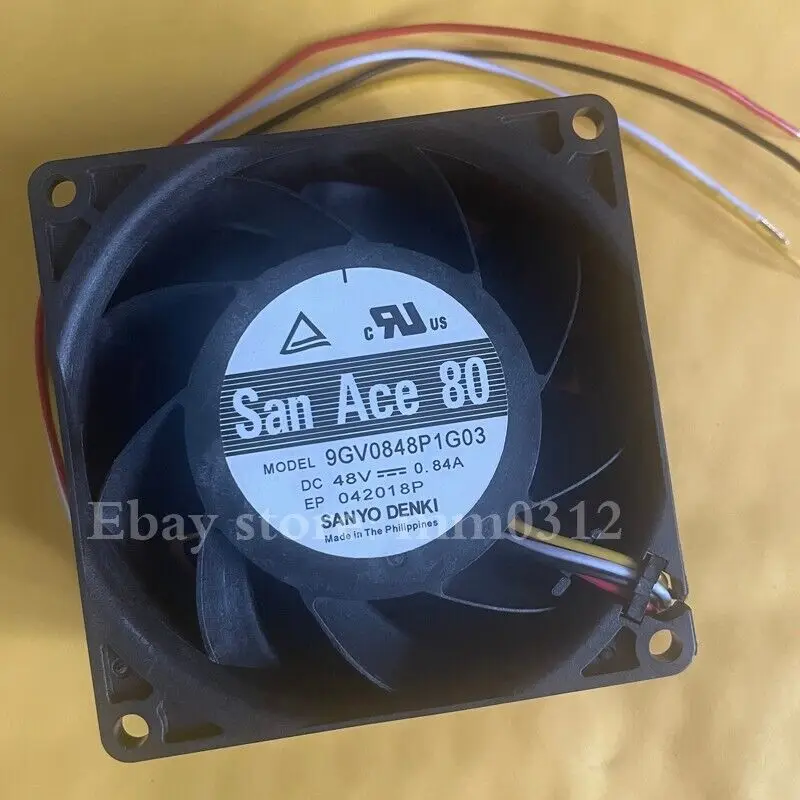 

1pcs Sanyo San Ace 80 9GV0848P1G03 DC 48V 0.84A 8cm Server Cooling fan