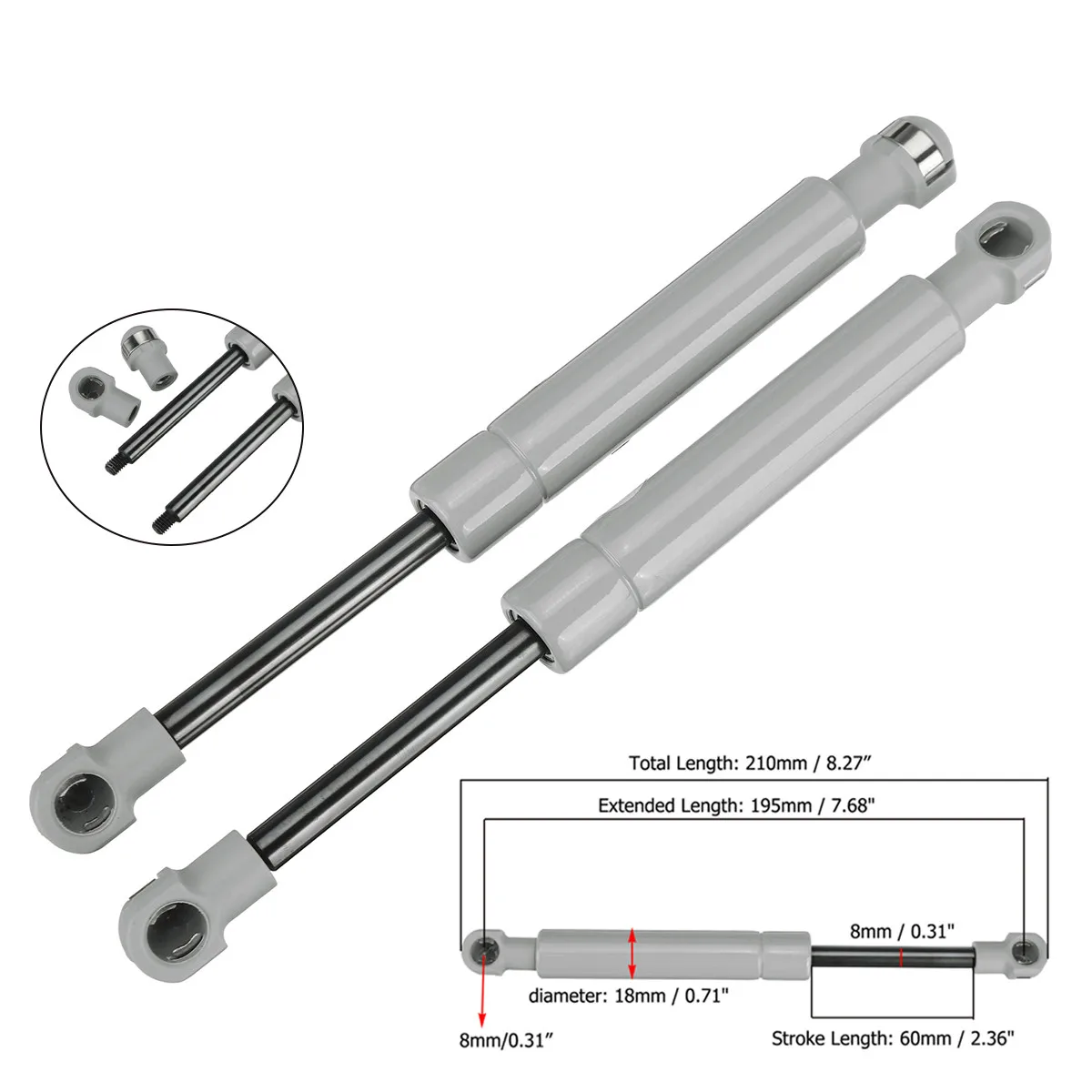 2db 200/250/320/380N 195mm 8mm autó benzin Begyeskedik Rács benzin Árad vmiből Barátkámzsa Aláfest Horgászbot Cibál Felhajt számára Lakóautó Ágy ablum Adatbusz Lakókocsi