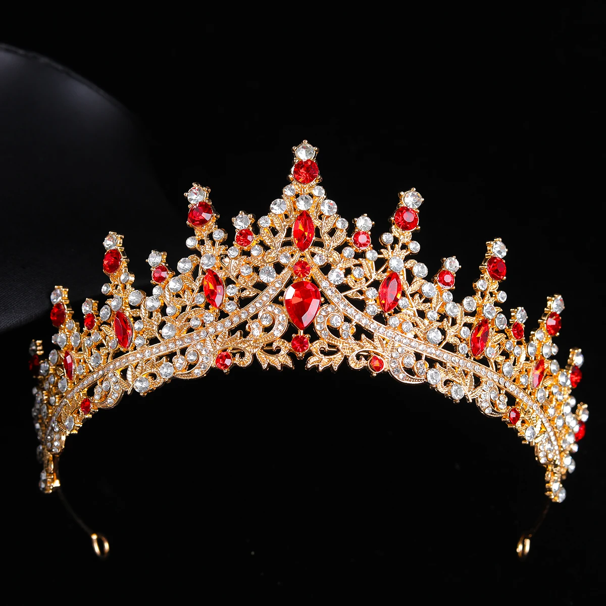 Fashion Gold Silver Color Crystal Rhinestone Tiaras And Crowns For Bride Women Princess Diadems Wedding Hair Accessories