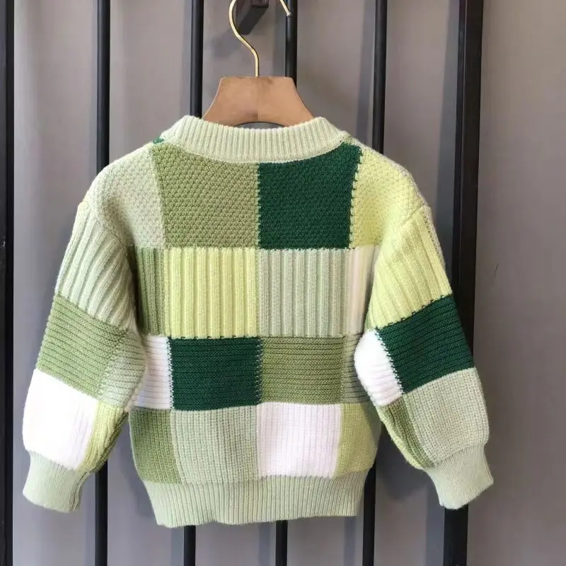 Pull Astronomique Checker Aadt pour Enfants, Pull Bébé Garçon, Édition Coréenne, Printemps, Automne, Hiver, 2-7 Ans