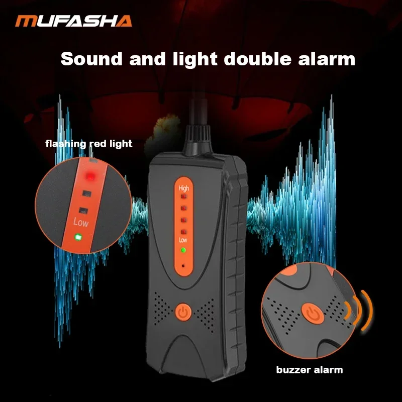 MUFASHA Combustible Natural Gas Leak Detector Sound Alarm Leak Sensor Instrument Gas Detection