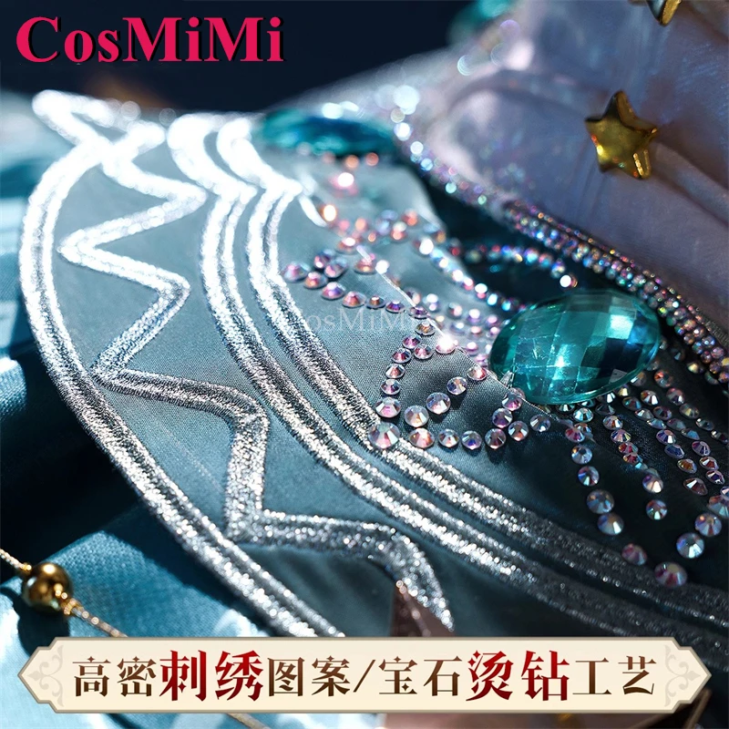 CosMiMi الهوية الخامس مارغريثا زيل/الراقصة تأثيري ازياء تجول ضوء القمر فستان رسمي رائع لعب الأدوار الملابس