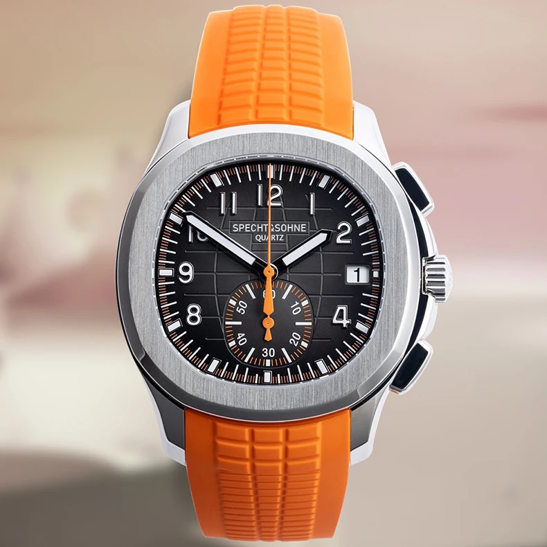 Orologi da uomo orologi cronografo di lusso delle migliori marche】 orologio sportivo al quarzo cinturino in caucciù orologio in acciaio inossidabile