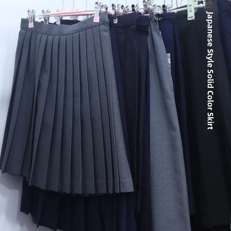 

Vintage Japanese School Uniform Skirt Grey Gingham Pleated Skirt Sailor Uniform Skirt Alternate Color Pleated Skirt C15