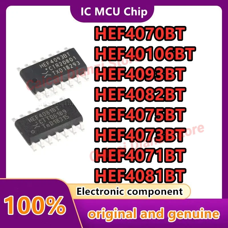 

10PCS/LOTHEF4071BT HEF4073BT HEF4075BT HEF4081BT HEF4082BT HEF4093BT HEF40106BT HEF4070BT original trigger logic IC chip SOIC-14