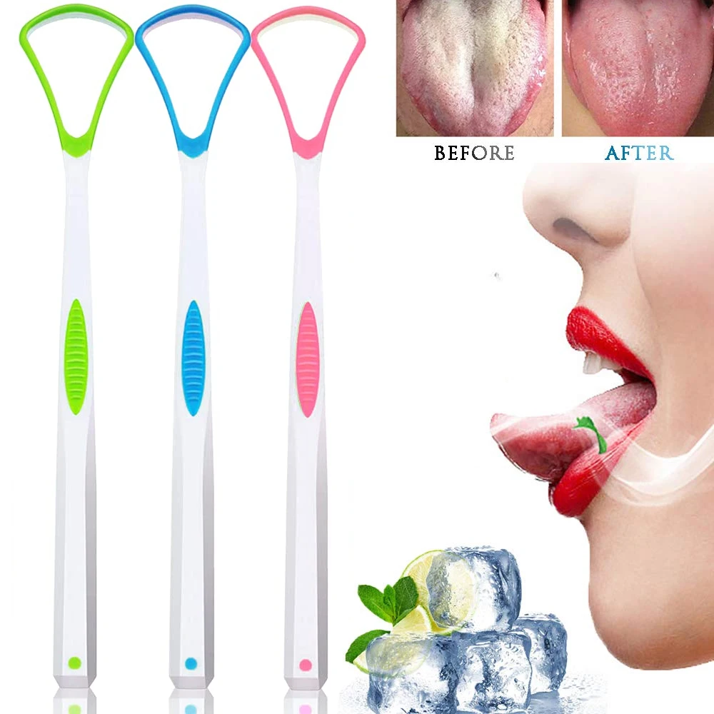 1Pcs Tongue Scraper,Tongue Cleaner Helps Fight Bad Breath Healthy Oral Hygiene Brush