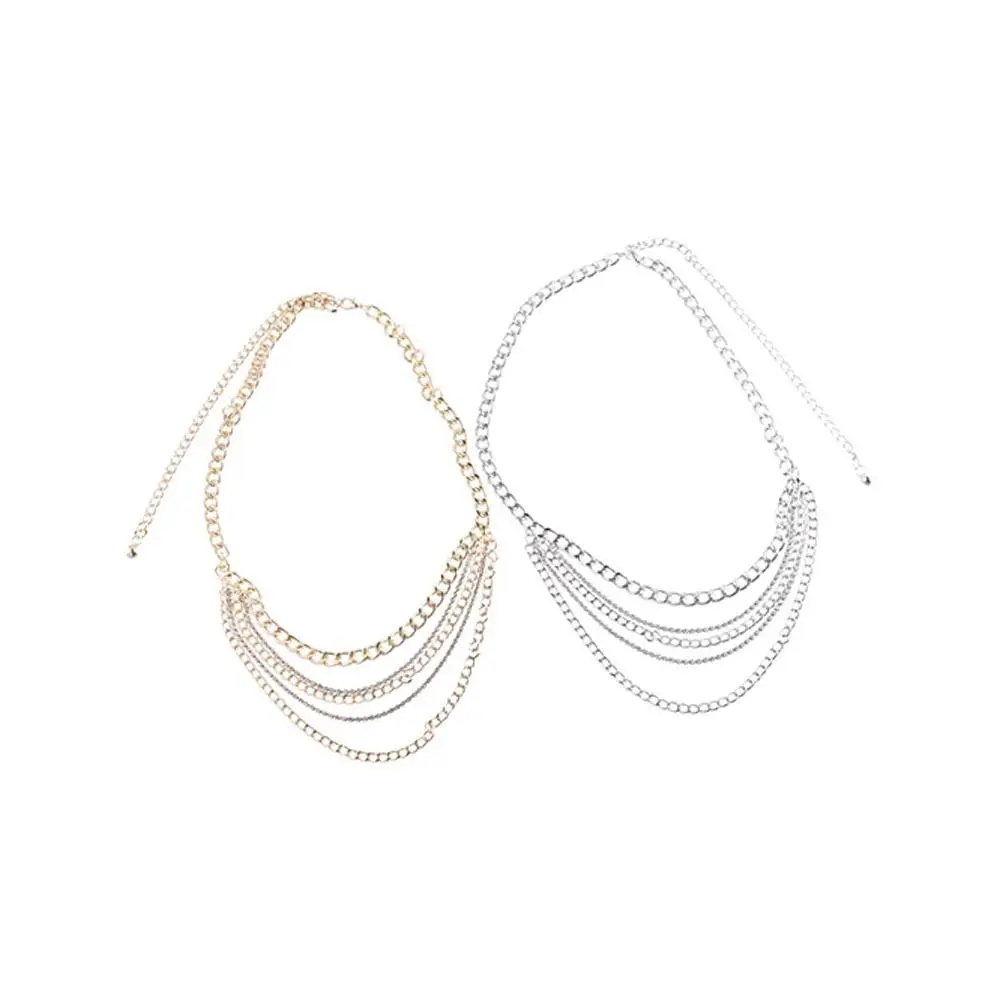 Retro Simple Multilayer Diamond Female Bikini Waist Chain Charm Women Waist Chain Belly Belt Fashion Jewelry Body Necklace