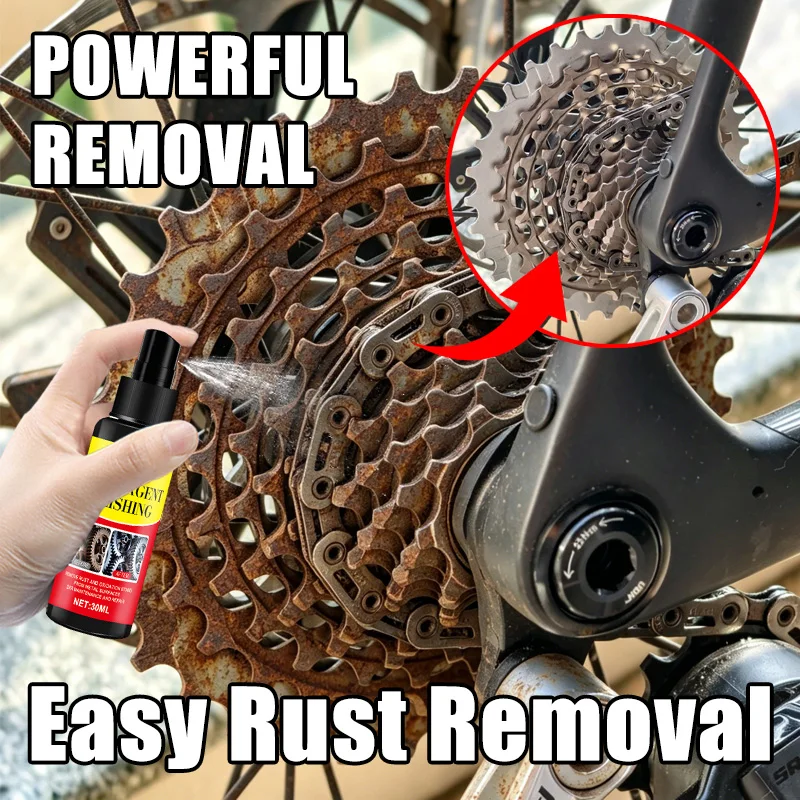 Rust Removal Spray Metal Polish Cleaner for Garden Hardware Appliances Furniture and Rusted Metal Parts
