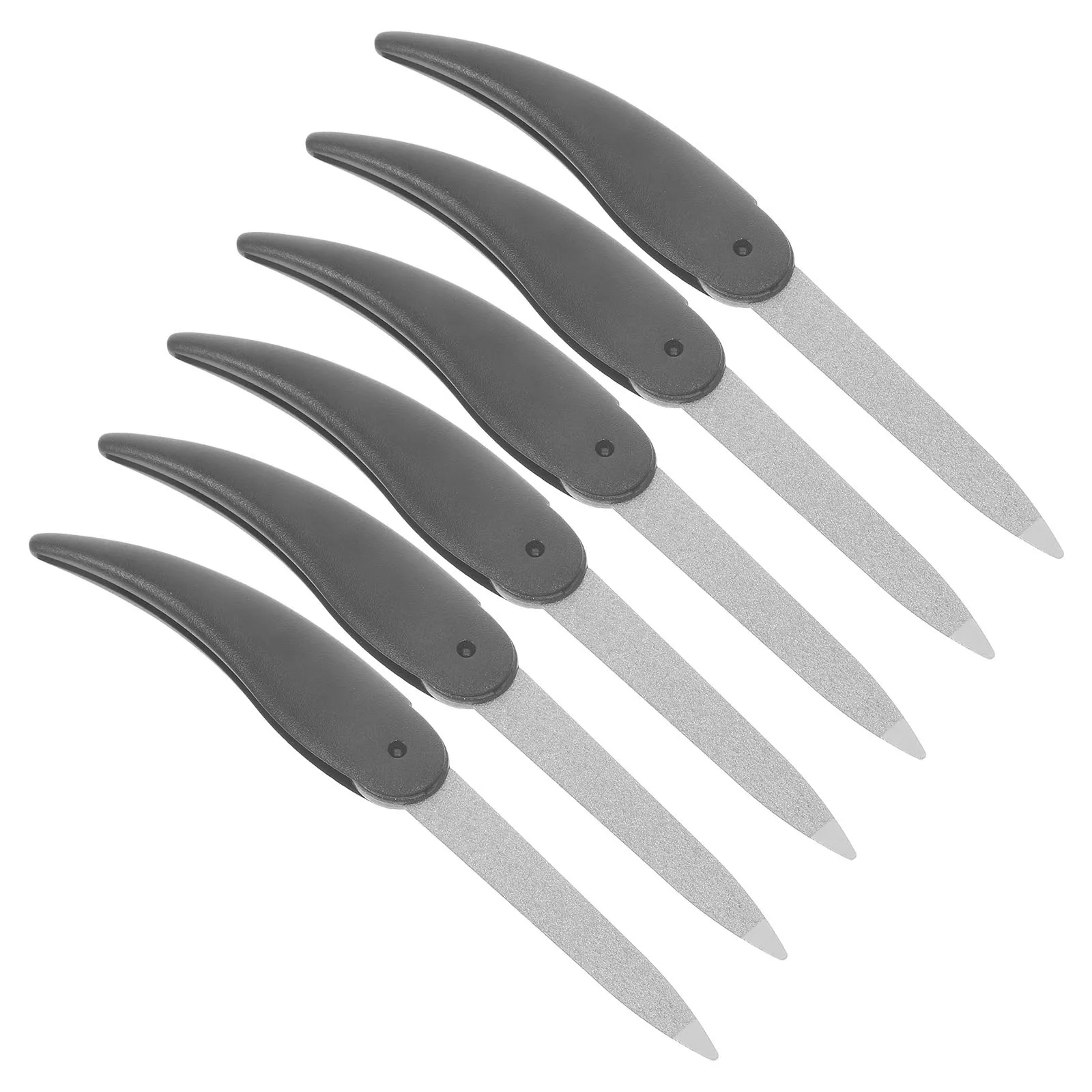 

6pcs Double Files For Travel Nail Files Foldable Portable Nail File Tools For Travel Polishing Shaping