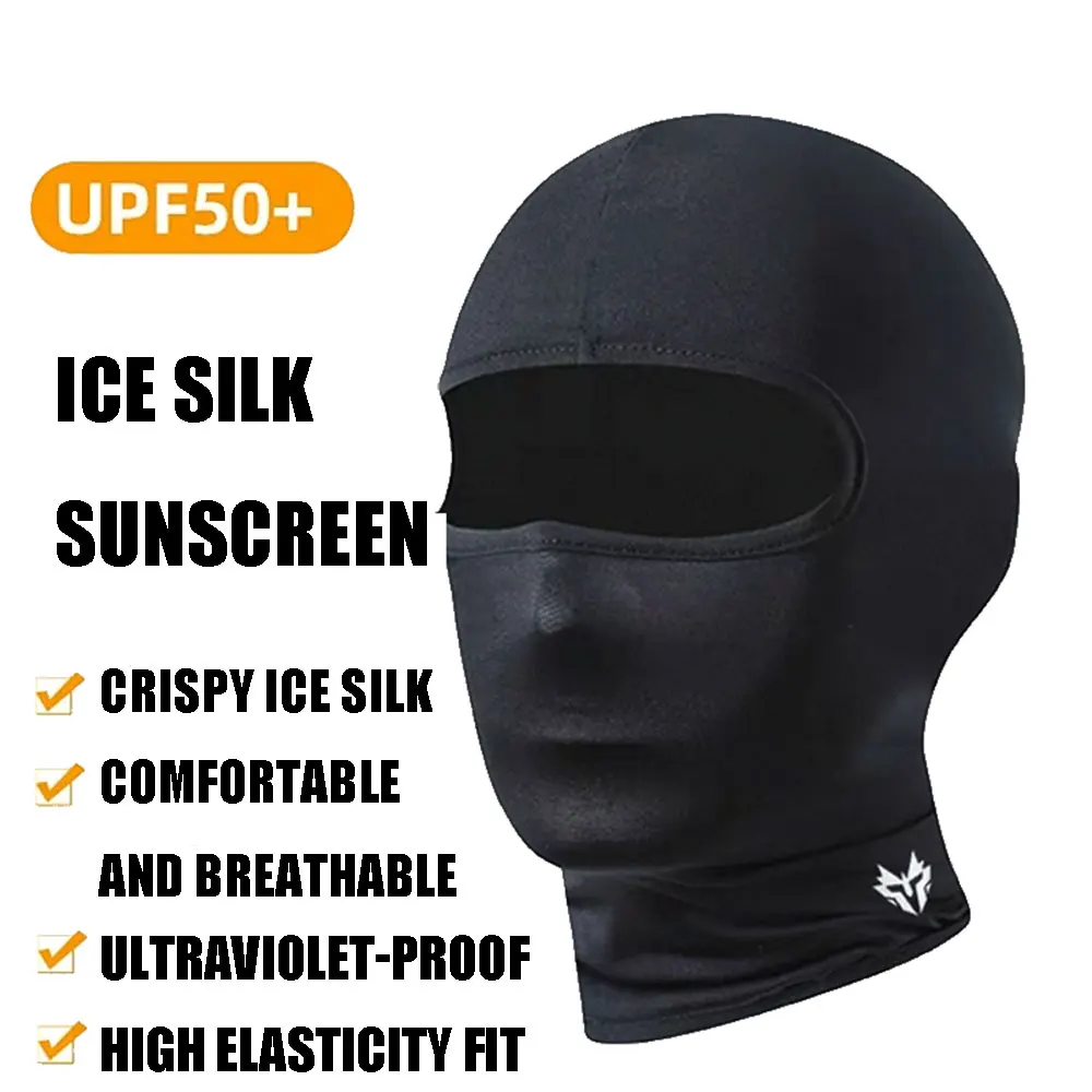 

Men's Cycling Cap Balaclava Full Face Ski Mask Hood Hiking Camping Hunting Tactical Airsoft Cap Bike Hats Neck Gaiter