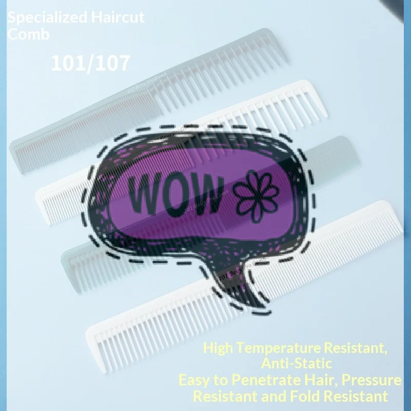 Barber Hair Accessories Professional Hair Cutting Comb Anti-static Flat Head Cutter Comb FineTooth Haircut Brush Salon Tools