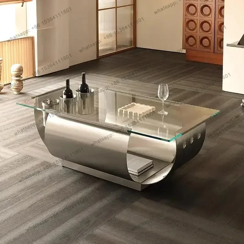 

NEW European Luxury Coffee Table Unique Design Modern Trendy Coffee Table Rectangle Cool Salon Furniture