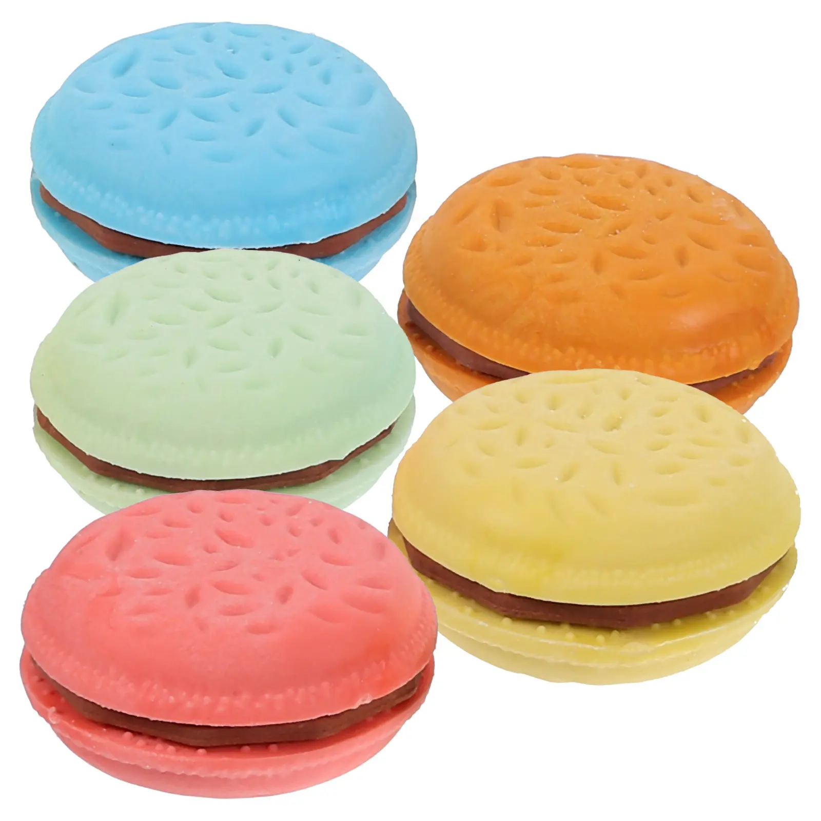 5Pcs Macaron Erasers Mini Cute Rubber Erasers for School Classroom Students Painting Cute Eraser Student Prizes