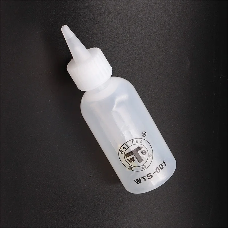 HISEECON WTS001 50ML Cleaning Liquid Alcohol Press Empty Container Bottle Portable Acrylic Gel Polish Cleaner Remover Dispenser