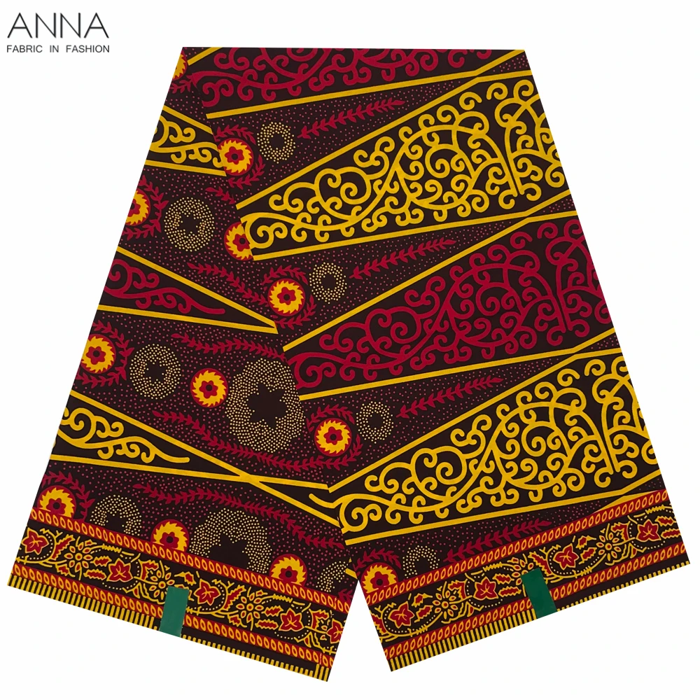 Veritable Wax Ankara Block Prints Batik Fabric African Wax Fabric Nigerian Dutch Hollandais Pagne 100% Cotton For Sewing VL-72