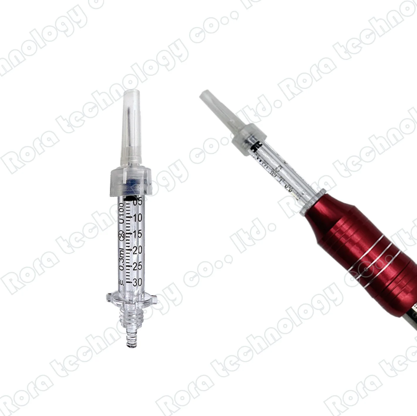 

0.3ml/0.5ml disposable syringe ampoule head needle independent aseptic packaging needle-free lip filling syringe hyaluronic acid