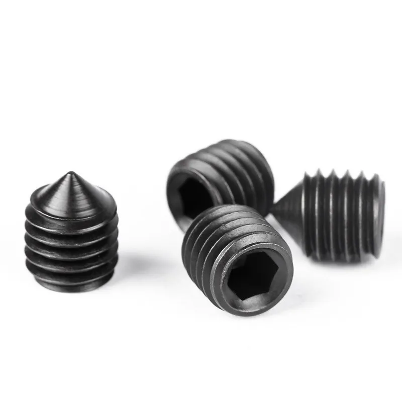 M2 M2.5 M3 M3.5 M4 M5 M6 DIN914 304 stainless steel Black grade 12,9 stole Hex Hexagon socket All cup Point Grub Screw Set Bolts