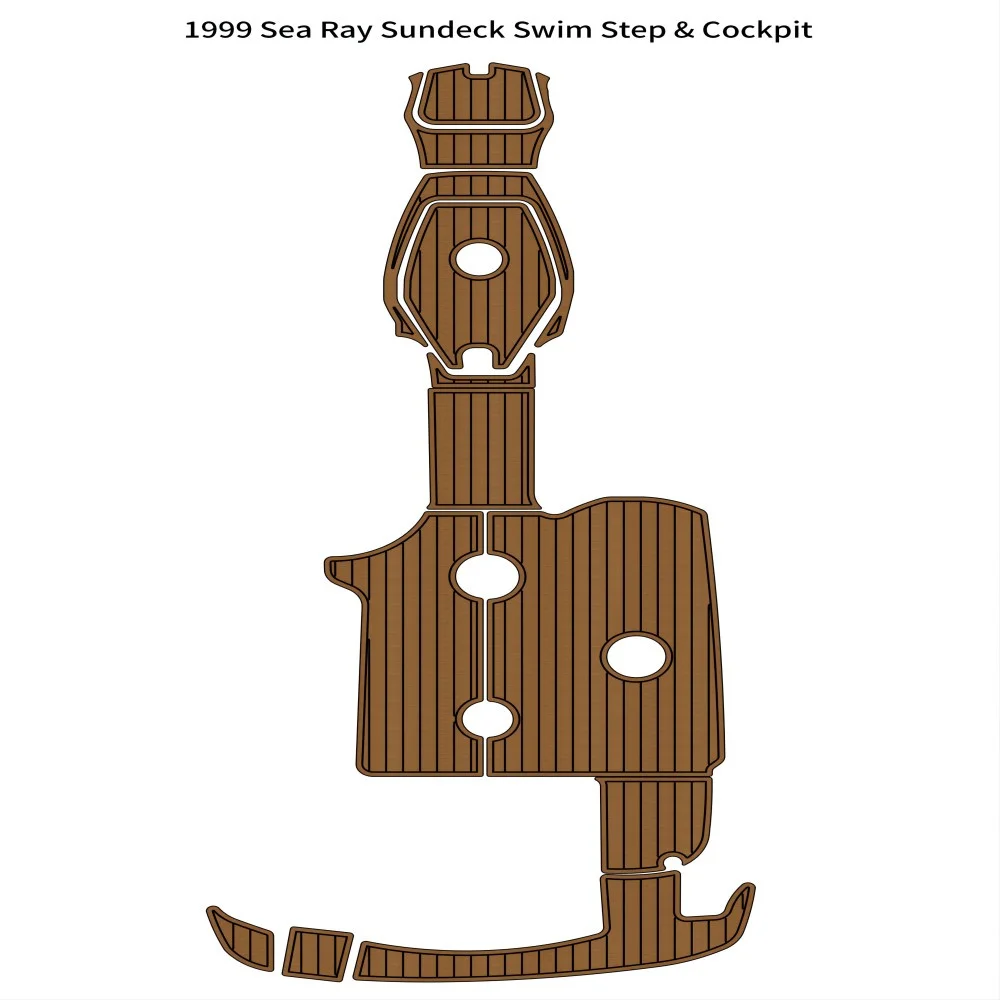 

Swim Platform Cockpit Pad Boat EVA Foam Teak Deck Floor Mat For 1999 Sea Ray Sundeck