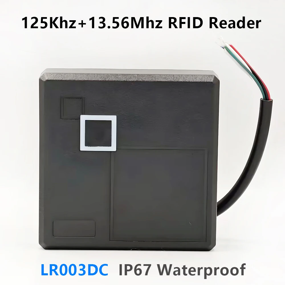 Long Range RFID Card Reader 125KHZ 13.56KHZ Wiegand26 Proximity RFID Card Access Control Reader Wiegand26 Output IP68 Waterproof