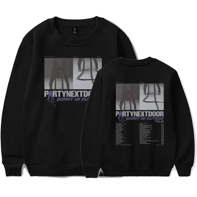 Partynextdoor Sorry I'm Outside Tour O-Neck Sweatshirts Women Men Long Sleeve Fashion Pullover Clothes