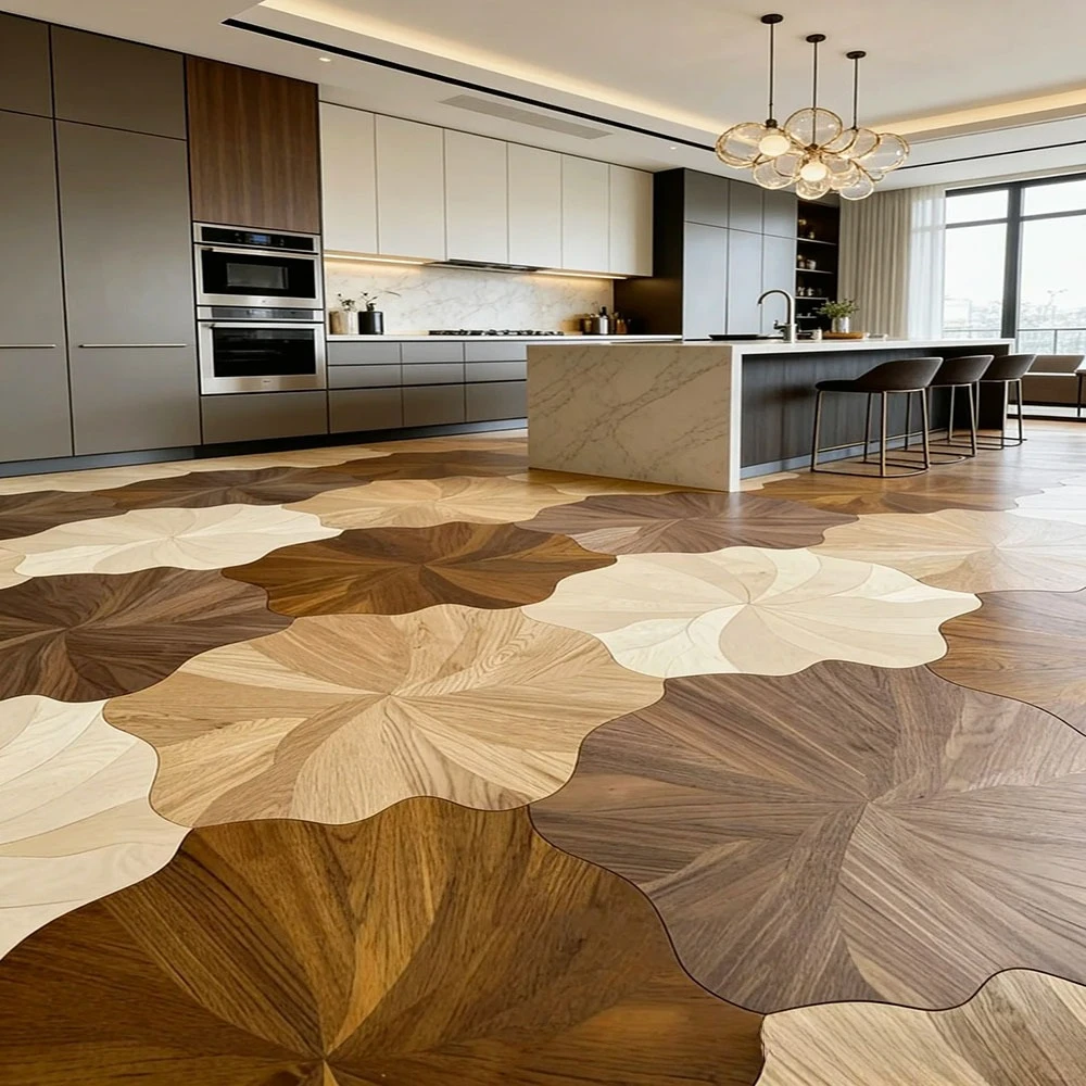 Soft Lotus Leaf Parquet French Wood Grain Tile 600x1200 Tile Floor Tile Living Room Bedroom Homestay Restaurant Ceramic