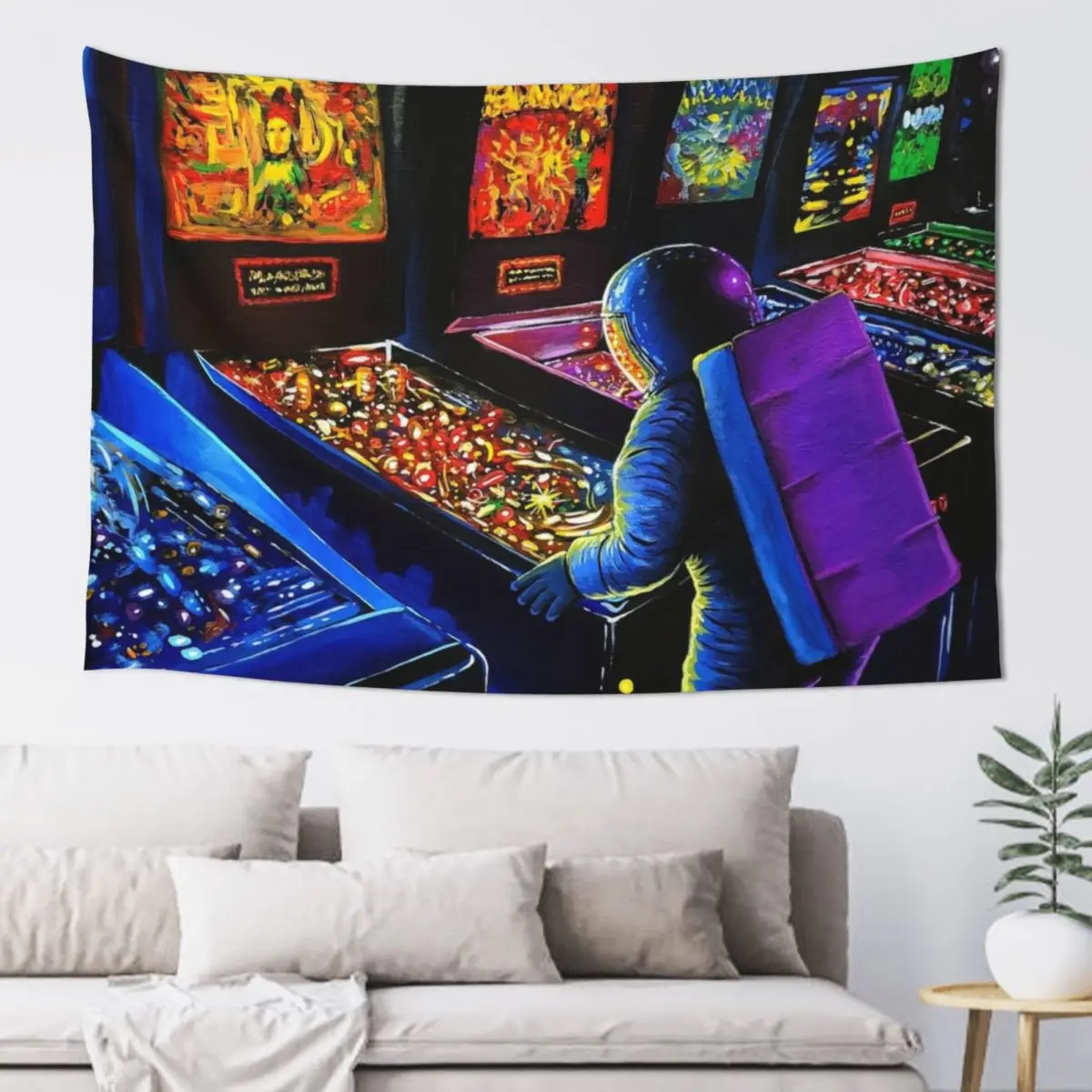 

Pinball Wizard Tapestry Carpet Wall Aesthetic Room Decorations Bedroom Deco Tapestry