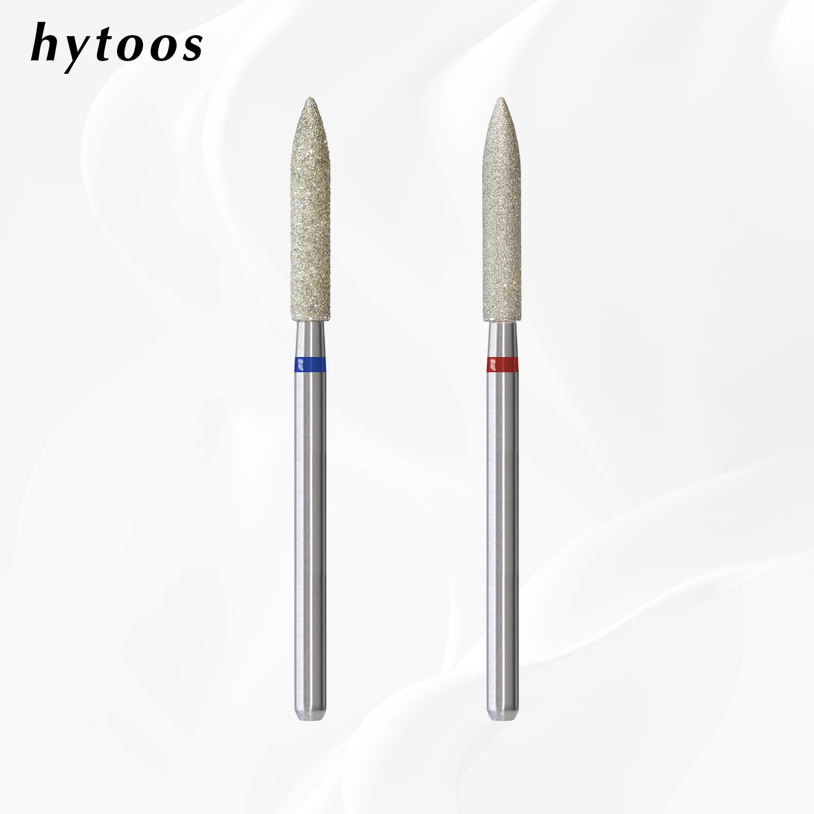 HYTOOS 3mm Large Barrel Cone Cuticle Clean Nail Drill Bit, Russian Diamond Nail Bits Dead Skin Nail Cleaner Accessories