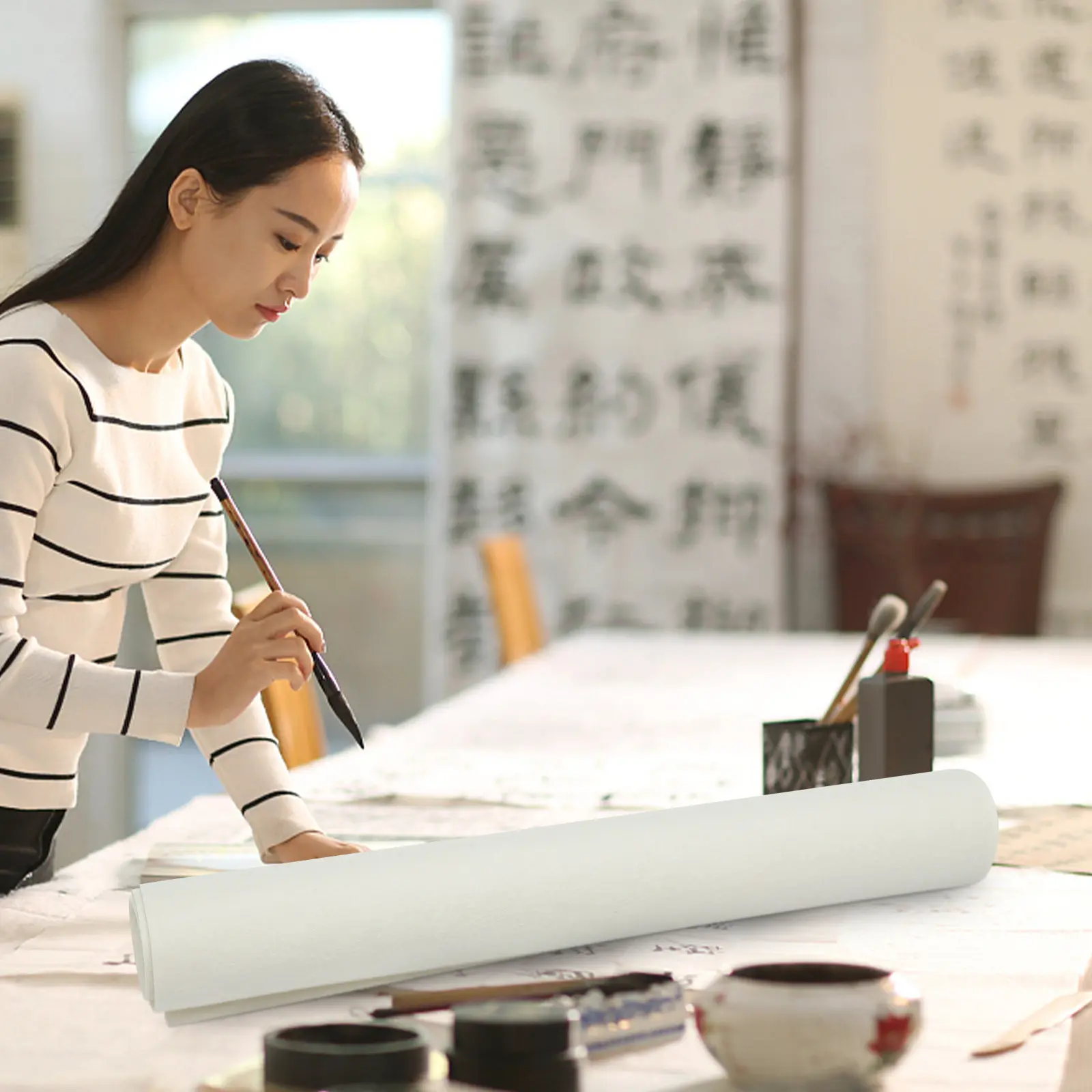 Professional Calligraphy Felt Mat Lightweight Wool Fiber Calligraphy Practicing Pad Desk Mat for Chinese Painting Drawing