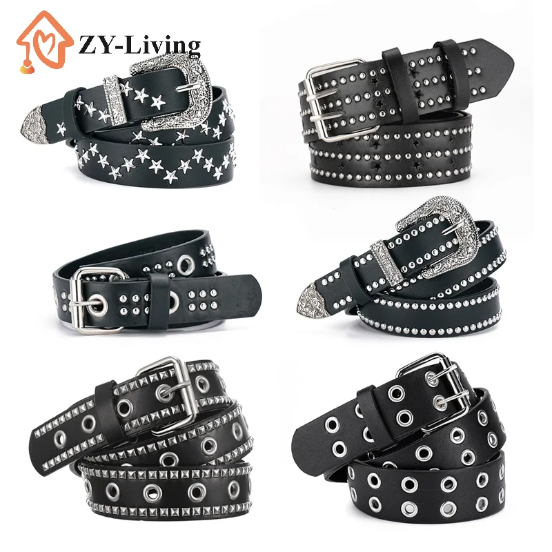 1Pcs Y2K Metal Belt For Men & Women Punk Hardware Jeans Belt Designer Belt