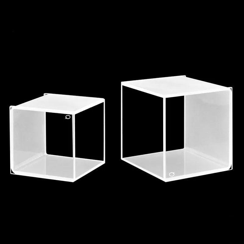 Quartz colorimetric dish, square sample cell, UV transparent, transparent, acid and alkali resistant