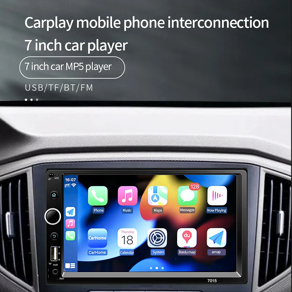 

2DIN 7 Inch Car MP5 Player Car Radio Android Auto BT Wireless Adapter Carplay Automotive Multimedia HD Touch Screen