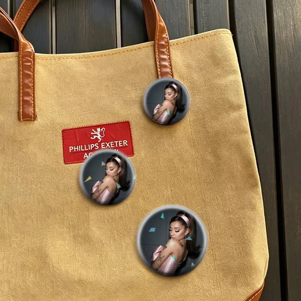 singer Ariana Grande 32/44/58mm Handmade Pins Round Brooch Badge Backpacks Clothes Jewelry Gifts