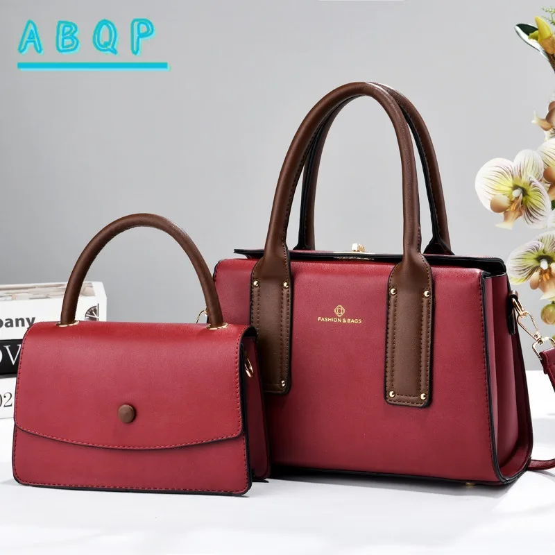 

New Women's Handbags Luxury Brand 2-piece Set Fashionable Women's Shoulder Crossbody Bag Large Capacity Casual Women's Bag